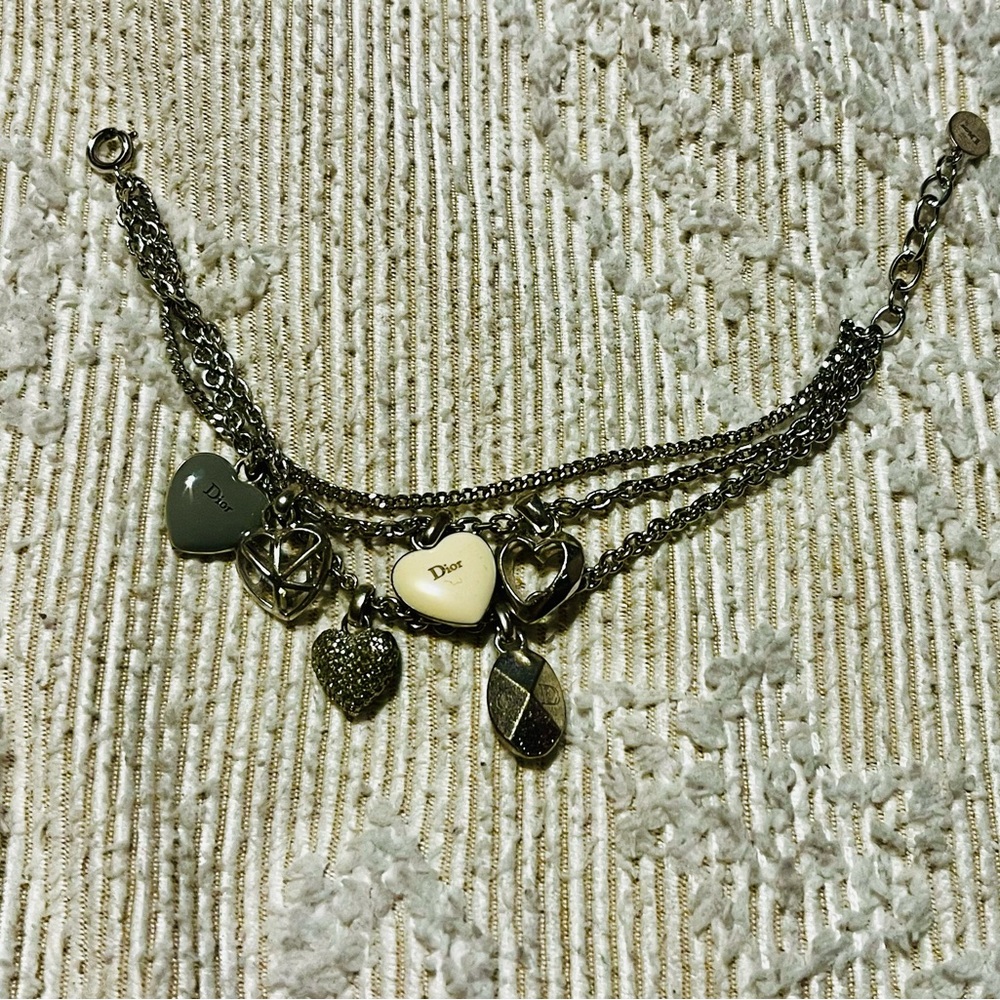 Authentic Christian Dior Necklace, Bracelet, and Cosmetics Pouch - Picture 7 of 9